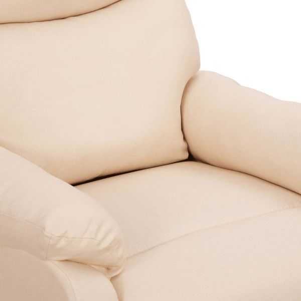 Изправящ стол, кремав, текстил