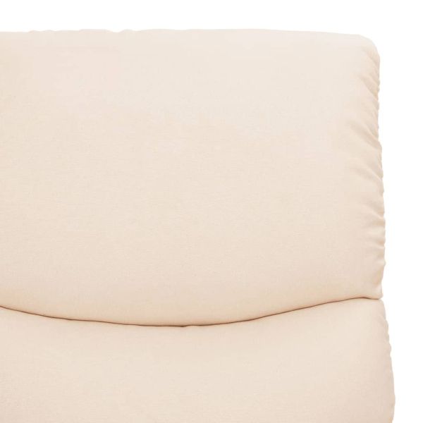 Изправящ стол, кремав, текстил