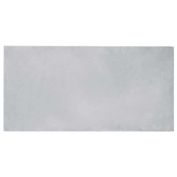 Килим с изкуствена заешка козина Olite Сив 100 x 200 cm