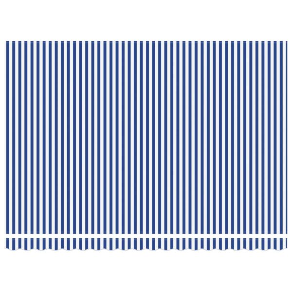 Сгъваем навес Синьо и бяло 450x300 см текстил