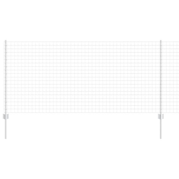 Ограда и колче Сребрист 1 x 10 m Стомана