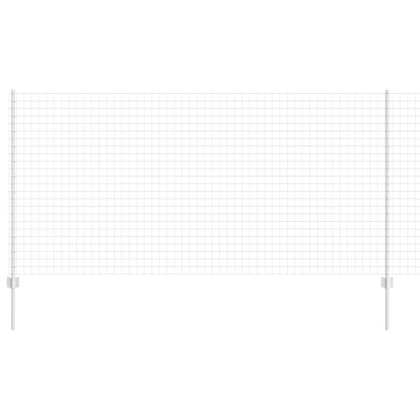 Ограда и колче Сребрист 1,2 x 10 m Стомана