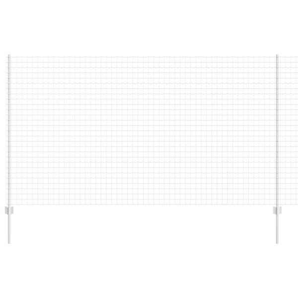 Ограда и колче Сребрист 1,4 x 10 m Стомана