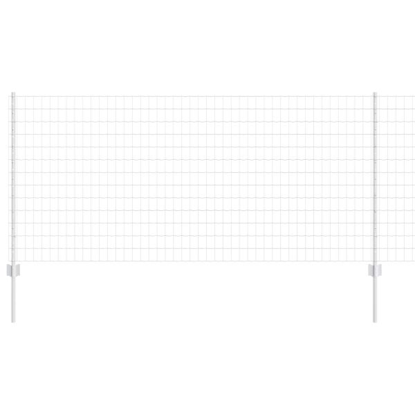 Ограда и колче Сребрист 1 x 10 m Стомана