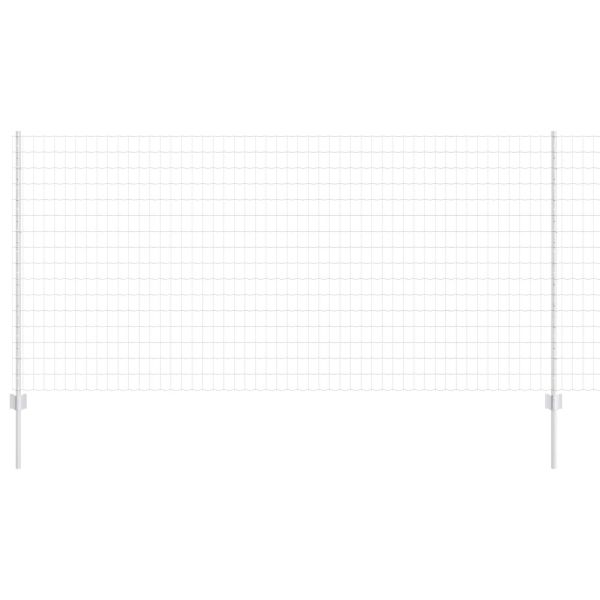 Ограда и колче Сребрист 1,2 x 10 m Стомана
