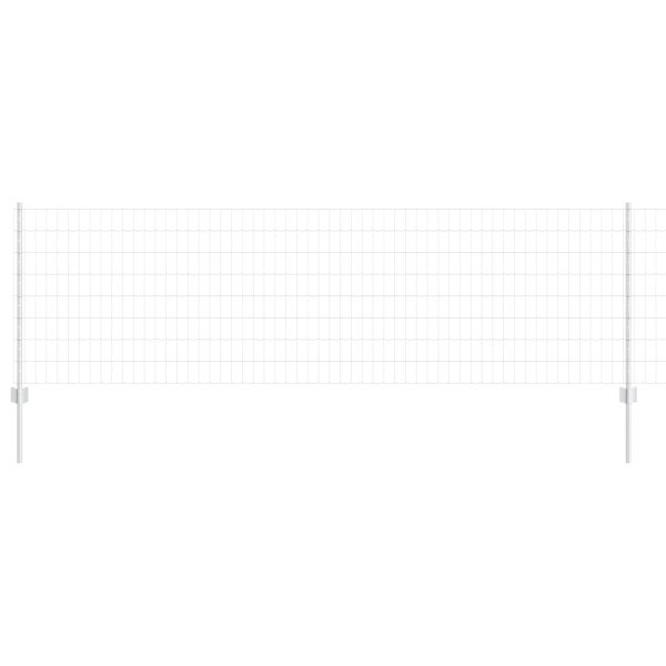 Ограда и колче Сребрист 0,8 x 10 m Стомана