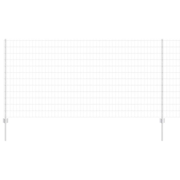 Ограда и колче Сребрист 1,2 x 10 m Стомана