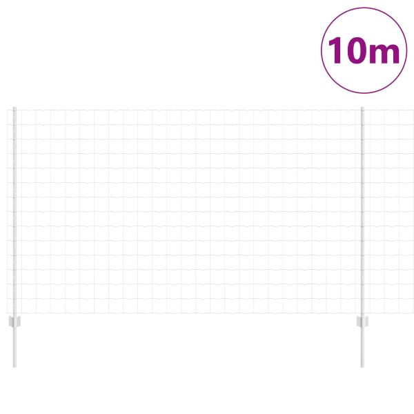 Ограда и колче Сребрист 1,4 x 10 m Стомана