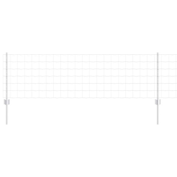 Ограда и колче Сребрист 0,6 x 25 м Стомана