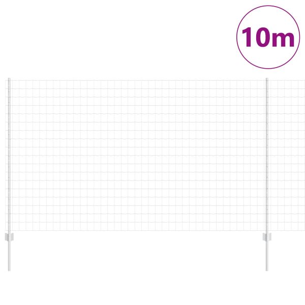 Ограда и колче Сребрист 1,4 x 10 m Стомана