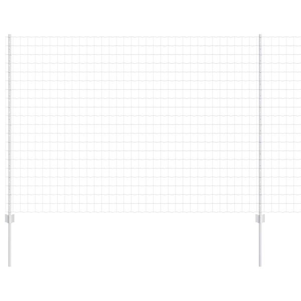 Ограда и колче Сребрист 1,5 x 10 m Стомана