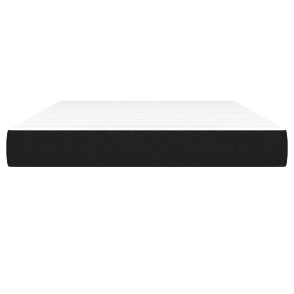 Матрак за легло с покет пружини средна твърдост черен 140x190x20 см плат