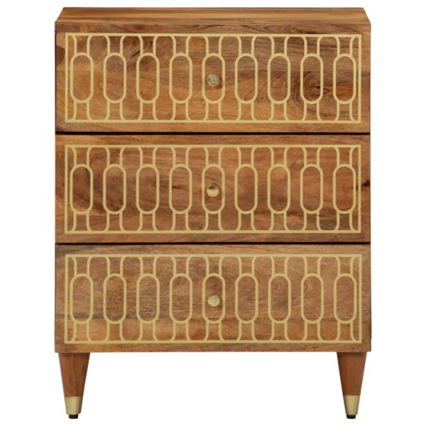 Нощно шкафче 50x33x62 см мангово дърво масив