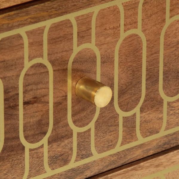 Нощно шкафче 50x33x62 см мангово дърво масив