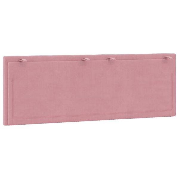 Мека табла за легло Hanko, розова, 120 см, кадифе