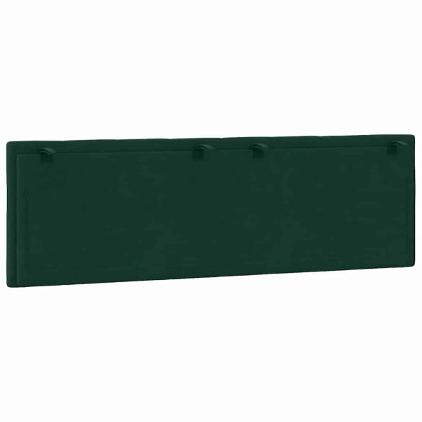 Мека табла за легло Hanko, тъмнозелена, 160 см, кадифе