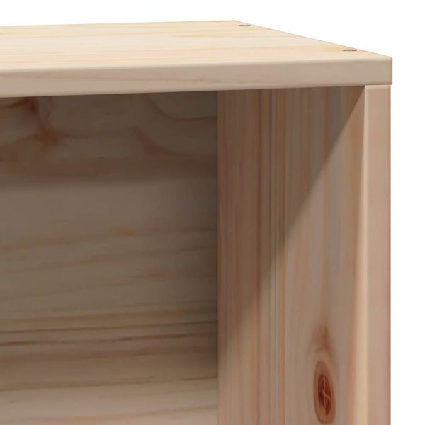 Легло с рафтове за книги, без матрак, 90x200 см, бор масив