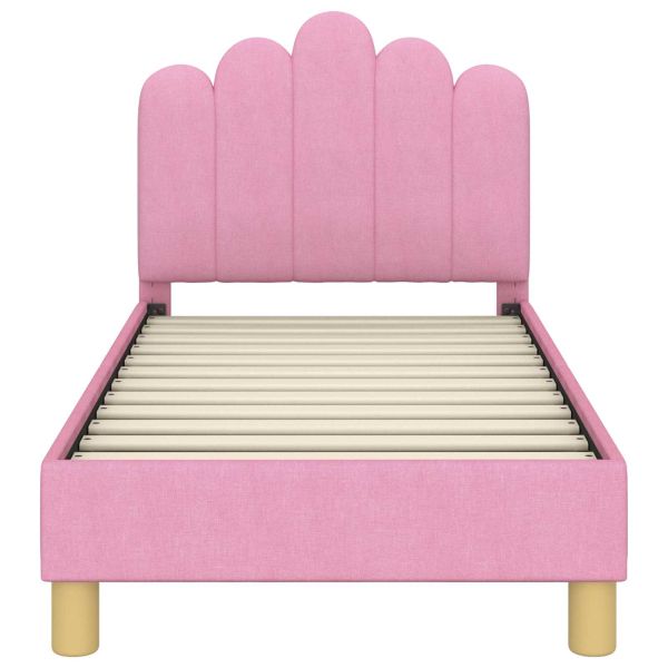 Легло за малко с главна дъска Розово 70 x 140 cm текстил