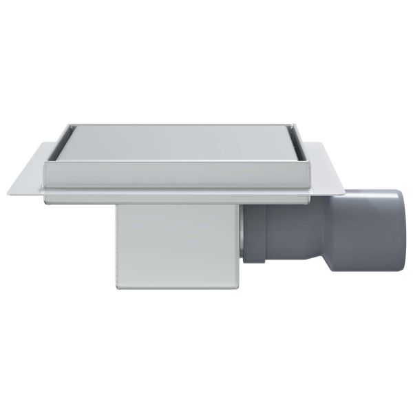 2 в 1 дренаж за душ Сребрист 15 x 15 см Неръждаема стомана 304