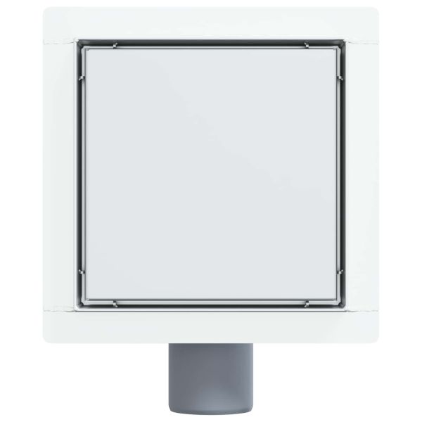 2 в 1 дренаж за душ Сребрист 15 x 15 см Неръждаема стомана 304