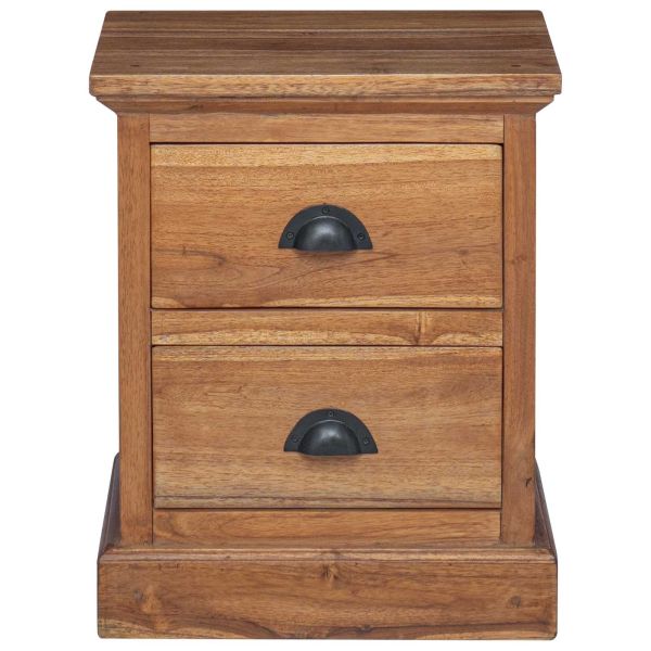 Нощно шкафче Естествен 40 x 30 x 50 cm Солидно тиково дърво