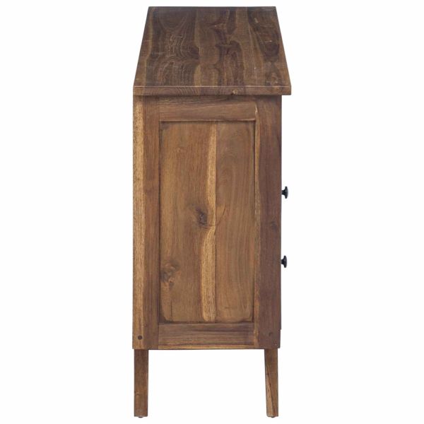 Служебен шкаф Кафяво 100 x 30 x 68 см Солидно тиково дърво