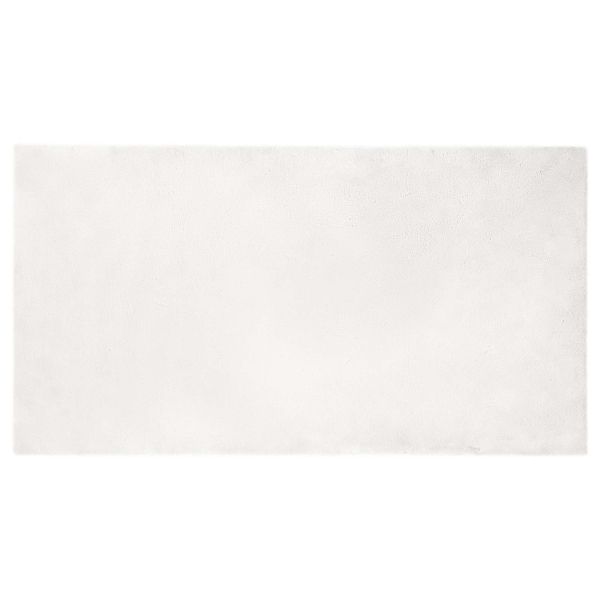 Килим с изкуствена заешка козина Olite Бяло 60 x 110 cm