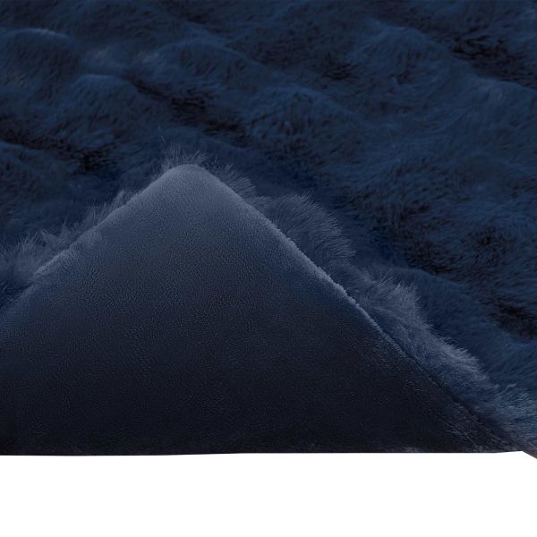 Пухено одеяло от зайче Морско синьо 220 x 240 cm Полиестер