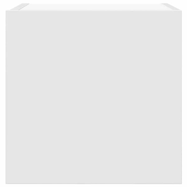 ТВ шкафове за стенен монтаж, 4 бр, бели, 30,5x30x30 см