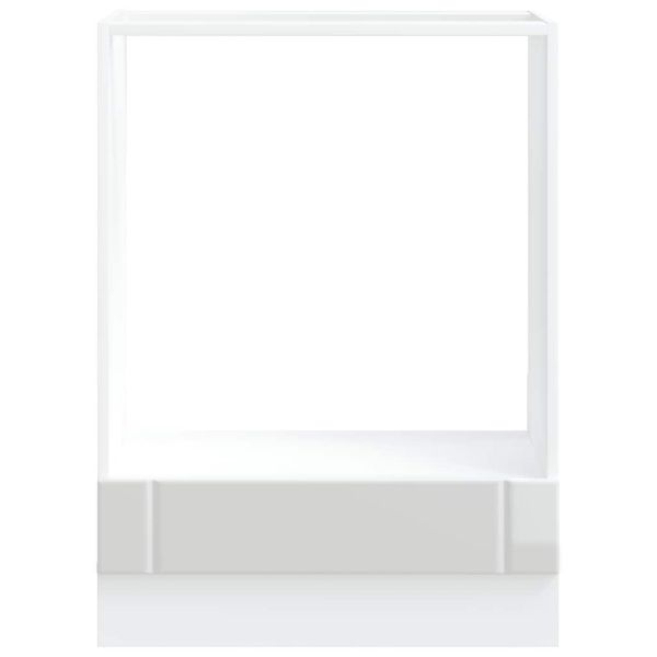 Шкаф за фурна, Lucca, бял гланц, инженерно дърво