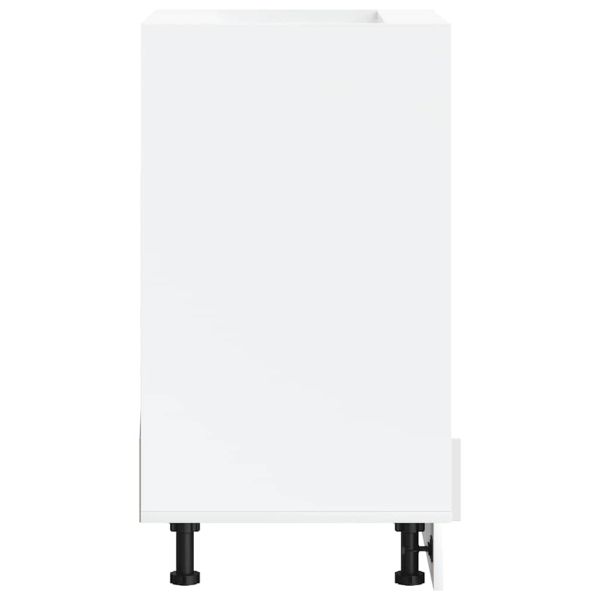 Шкаф за фурна, Lucca, бял гланц, инженерно дърво