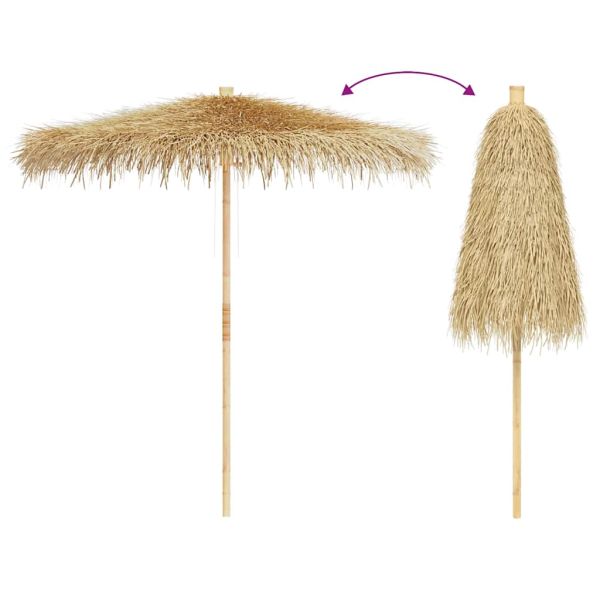 Бамбуков чадър, 270 см, покрив от бананови листа