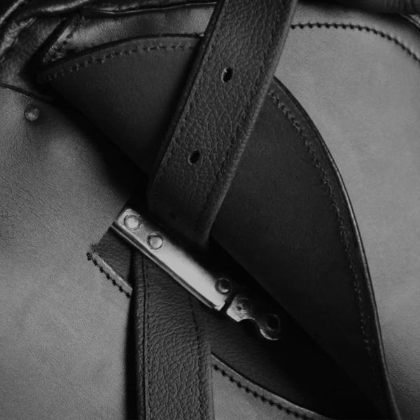 К-т за яздене със седло от естествена кожа, черен 17,5", 12 см, 5 в 1