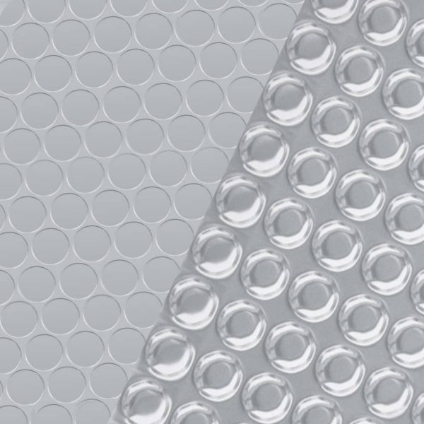 Правоъгълно покривало за басейн 500x300 см PE сребристо