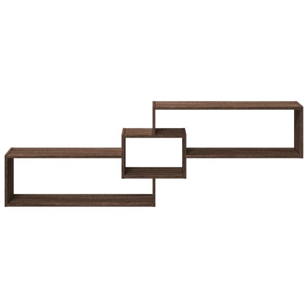 Стенен шкаф, 158x18x53 см, кафяв дъб, инженерно дърво