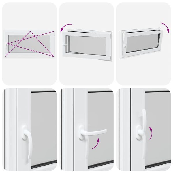 Прозорец за мазе "RISOR" 110x70 см Отварящо-отваряем DIN десен антрацит