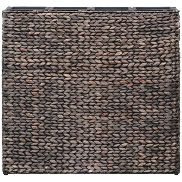 Повдигнато легло с 4 саксии, воден хиацинт, кафяво