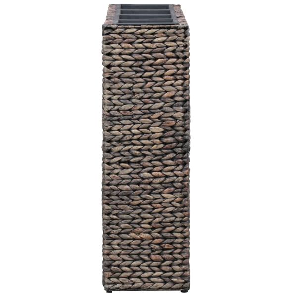 Повдигнато легло с 4 саксии, воден хиацинт, кафяво