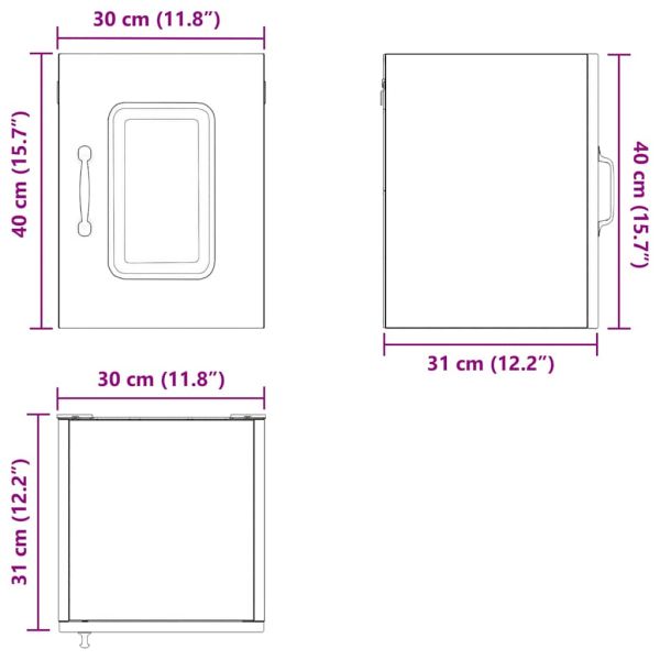 Кухненски шкаф Сонома дъб 30 x 31 x 40 см Инженерно дърво
