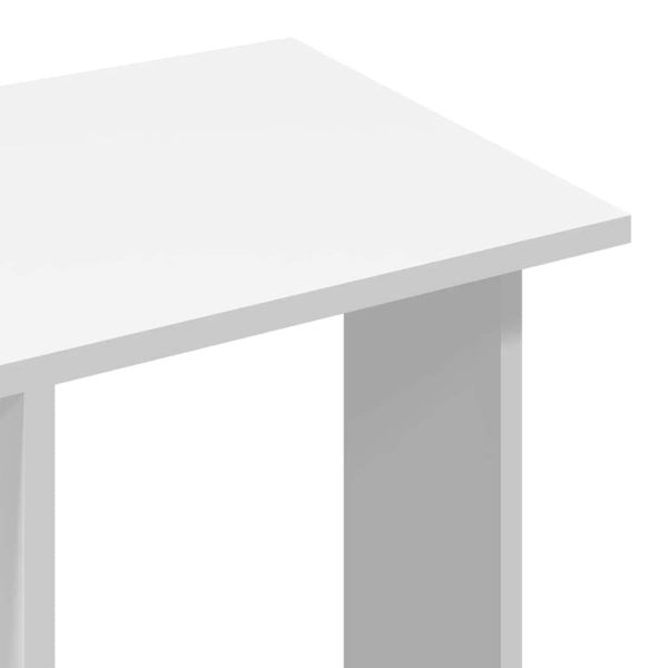 Гардероб с колелца, бял, 102x38x110 см, инженерно дърво