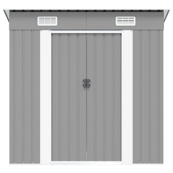 Градинска барака, сива, метал