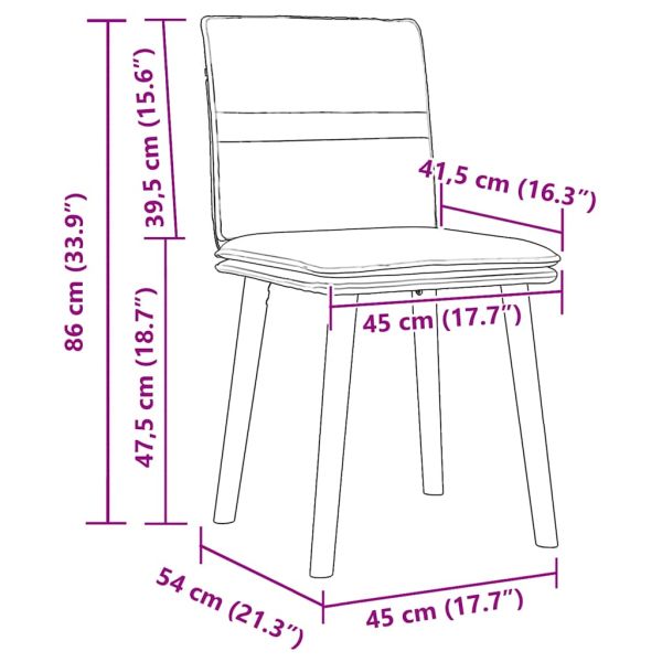 Трапезни столове, 2 бр, тъмнокафяви, текстил