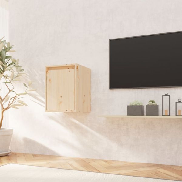 Стенен шкаф, 30x30x40 см, борово дърво масив