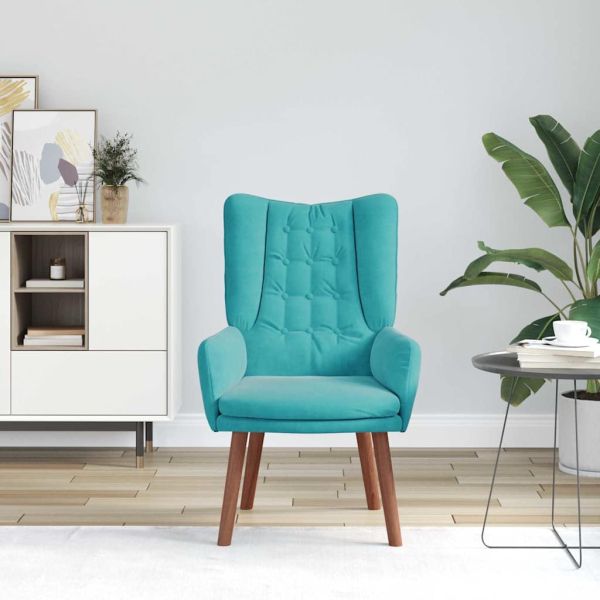 фотьойл Тюркоаз 63 x 67 x 94 см Кадифе