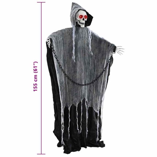 Хелоуин Grim Reaper с поставка Черно 60 x 60 x 155 см Полиестер