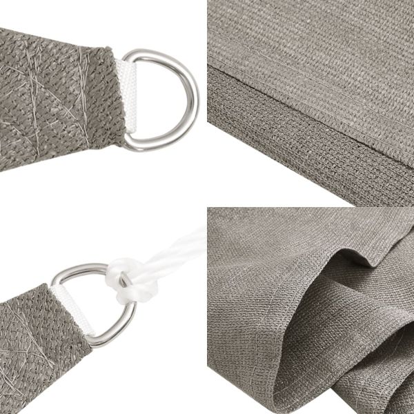 Платно-сенник, 160 г/м², правоъгълно, светлосиво, 5x8 м, HDPE