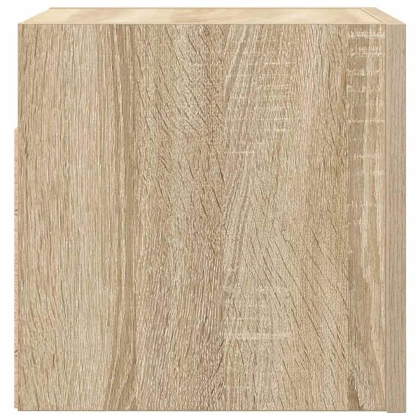 ТВ шкафове за стенен монтаж, 4 бр, дъб сонома, 30,5x30x30 см