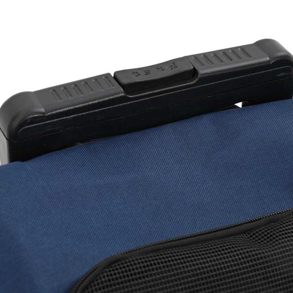 Количка за домашни любимци 3 в 1, дизайн, синя, 48x32x(57-106) см, оксфордски плат