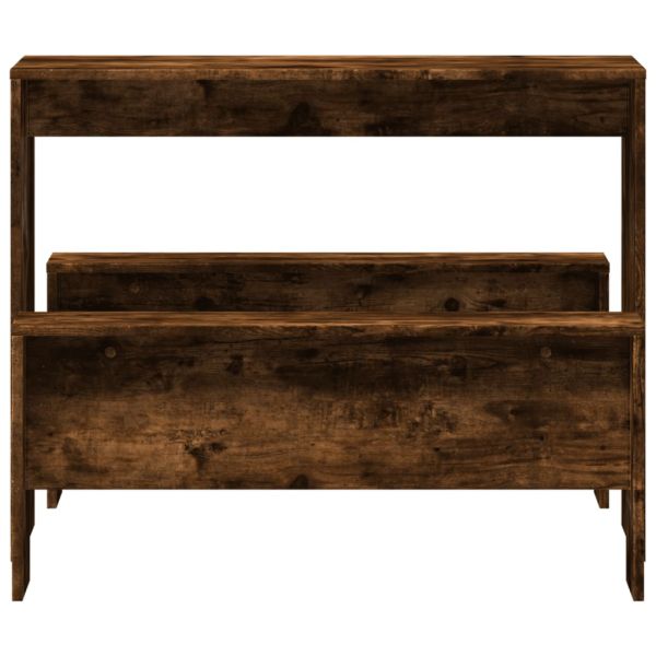 Комплект трапезна маса и пейки, 3 части, инженерно дърво