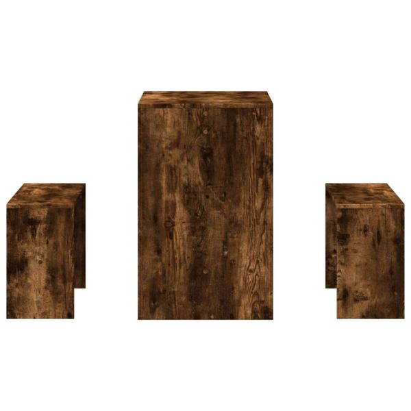 Комплект трапезна маса и пейки, 3 части, инженерно дърво